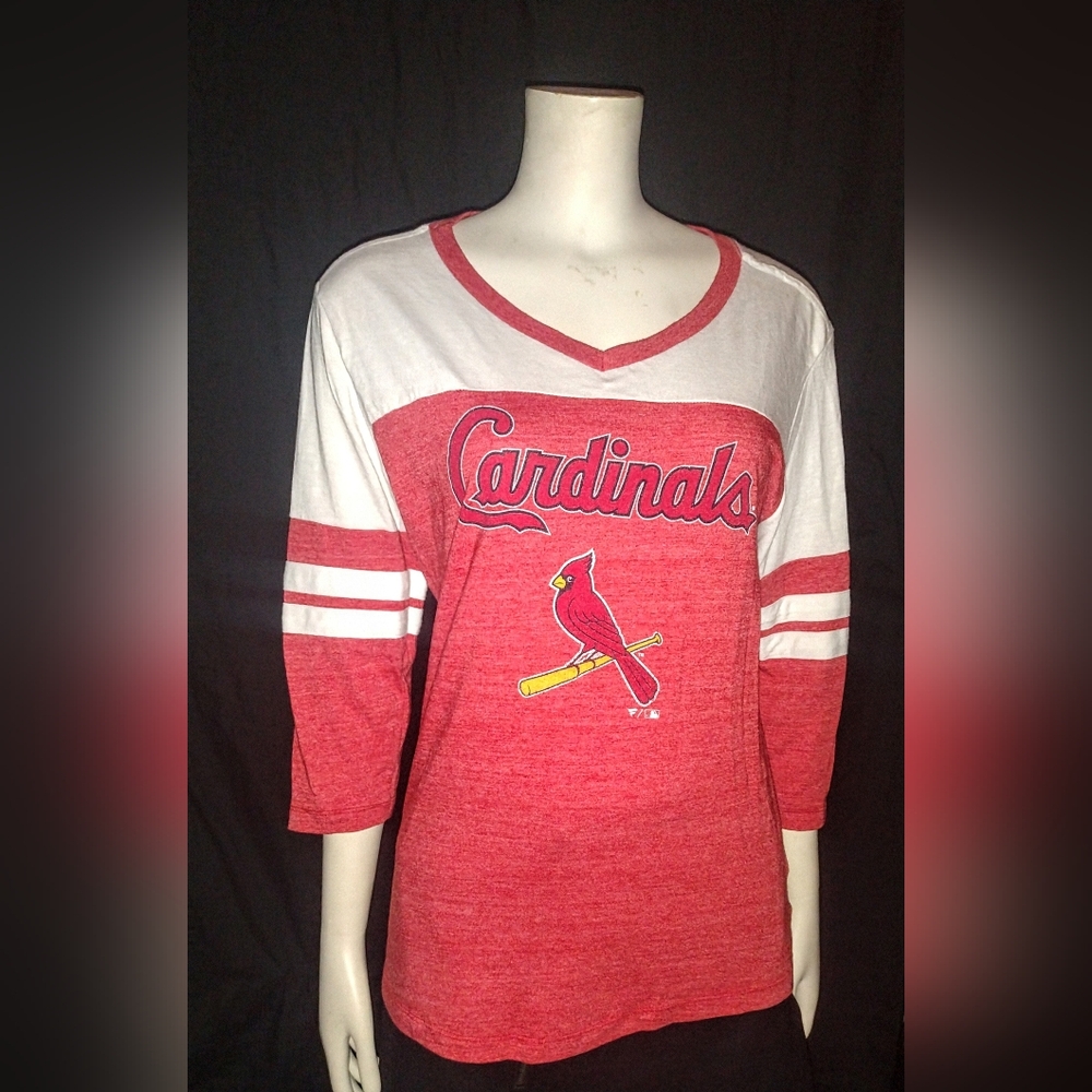 "Fanatics" St. Louis Cardinals V-Neck T-Shirt